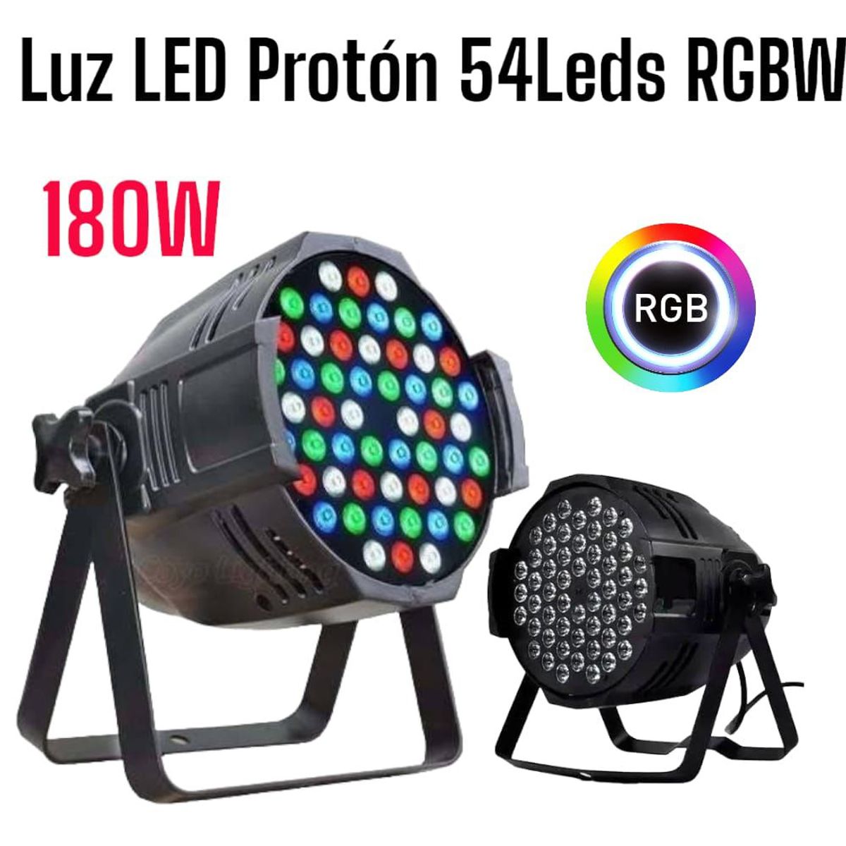 OEM - Luz LED Protón de 54Leds 180Watts RGBW DMX