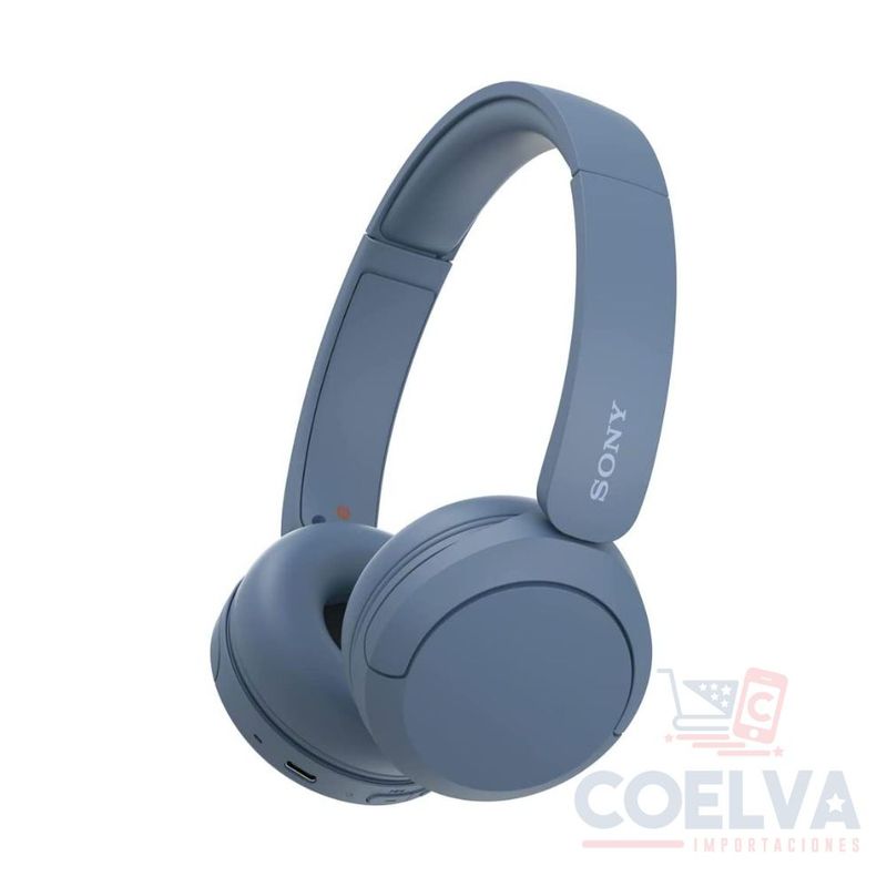 SONY - Sony WH-CH520 Bluetooth Audífono On-Ear Hasta 50 Horas - Azul
