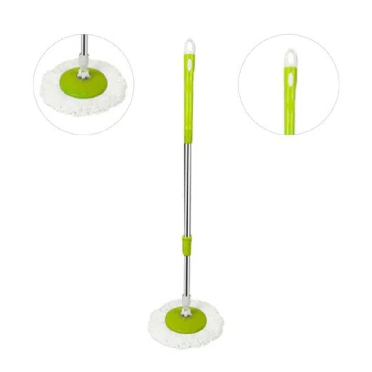 OEM - Trapeador Escurridor Giratorio + 2 Mopas Verde