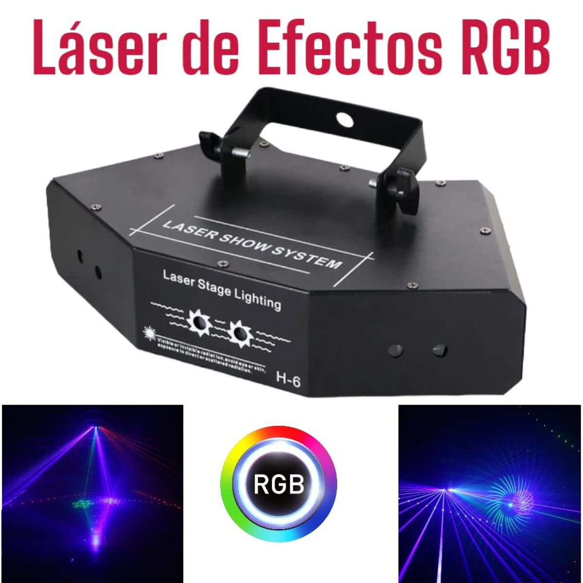 OEM - Proyector Láser DMX Discoteca en Casa Haz de DJ 24 Patrones