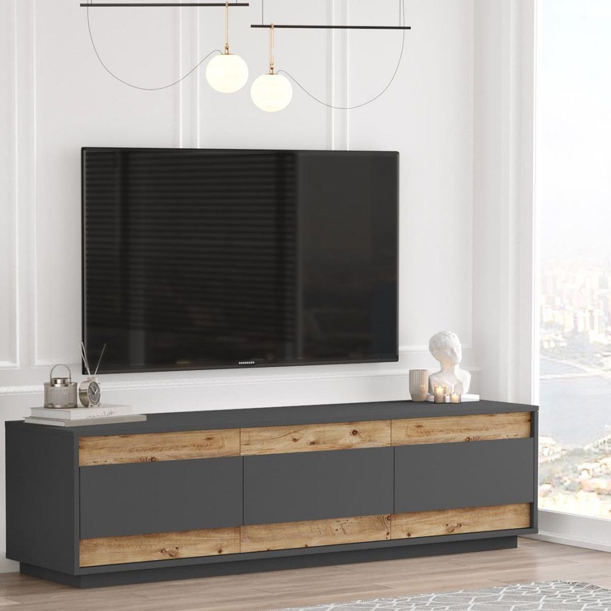 STARHOME - CENTRO DE ENTRETENIMIENTO STARHOME SOUTHERN ROBLE Y PLOMO