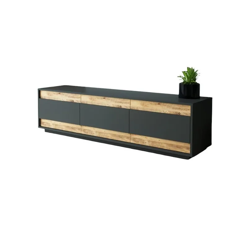 STARHOME - CENTRO DE ENTRETENIMIENTO STARHOME SOUTHERN ROBLE Y NEGRO 65"