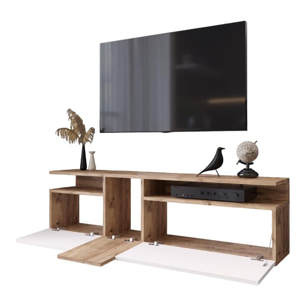 STARHOME - CENTRO DE ENTRETENIMIENTO STARHOME BOSTON ROBLE Y BLANCO