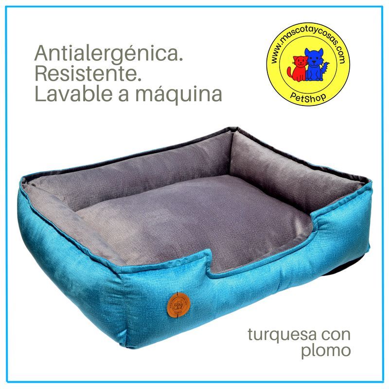 GENERICO - CAMA PARA PERROS 60X50CM TALLA M ANTIALÉRGICA Y LAVABLE