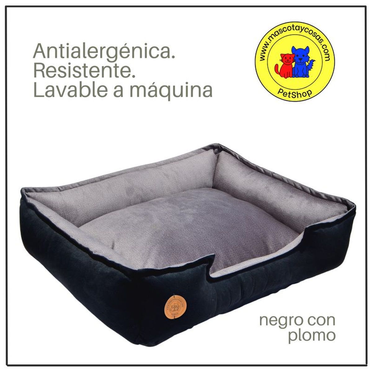 GENERICO - CAMA PARA PERROS 80X70CM TALLA XL ANTIALÉRGICA Y LAVABLE
