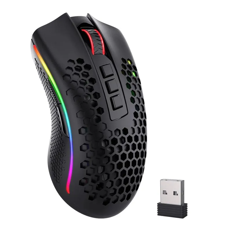 REDRAGON - Mouse Gamer Redragon M808-KS Storm Pro16000 DPI negro