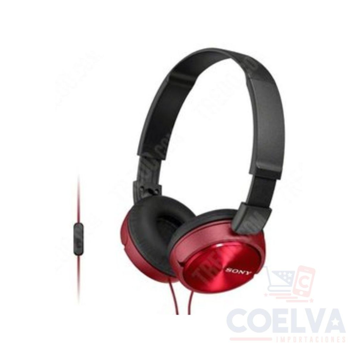 SONY - Sony MDR-ZX310AP Headphone With Microphon - Rojo