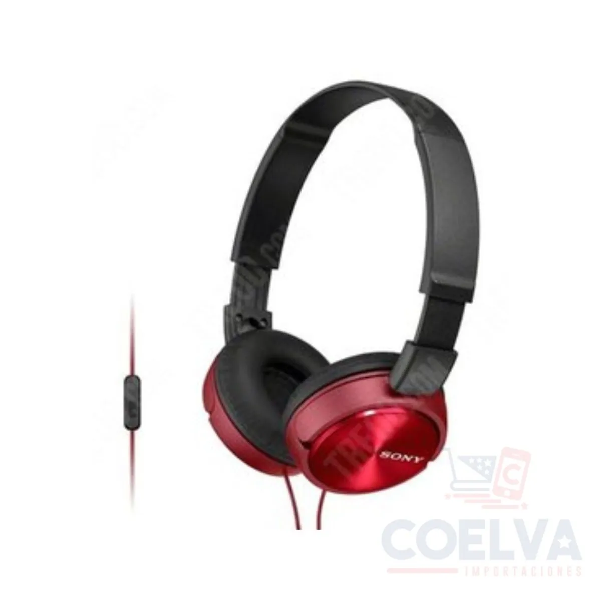 SONY - Sony MDR-ZX310AP Headphone With Microphon - Rojo