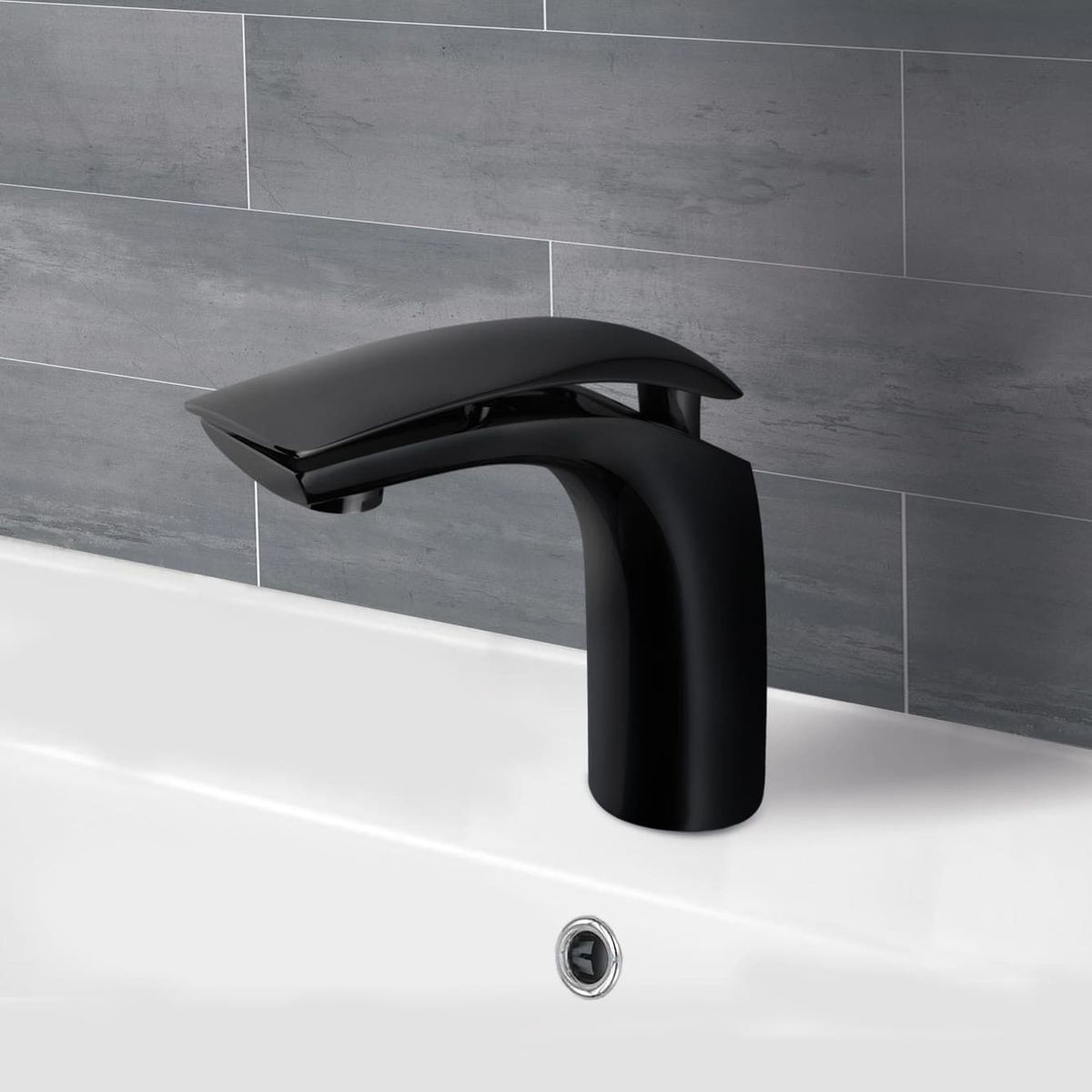 VAINSA - Monocomando Para Lavatorio Baja Martini Black Hecho En Bronce Vainsa