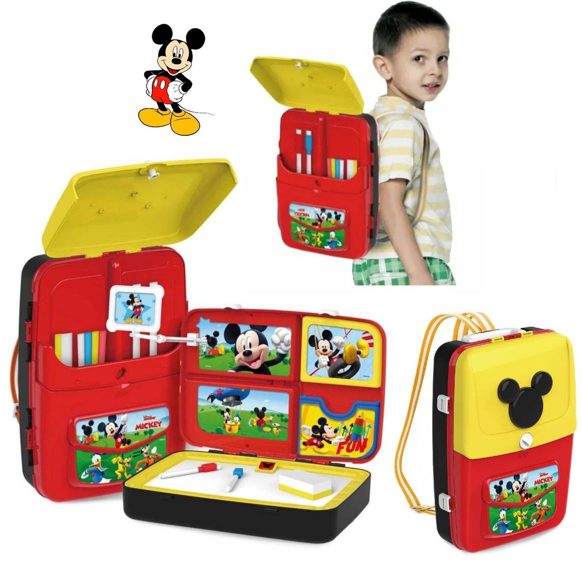DISNEY - Set de Dibujo y Mochila Mickey Diseñado