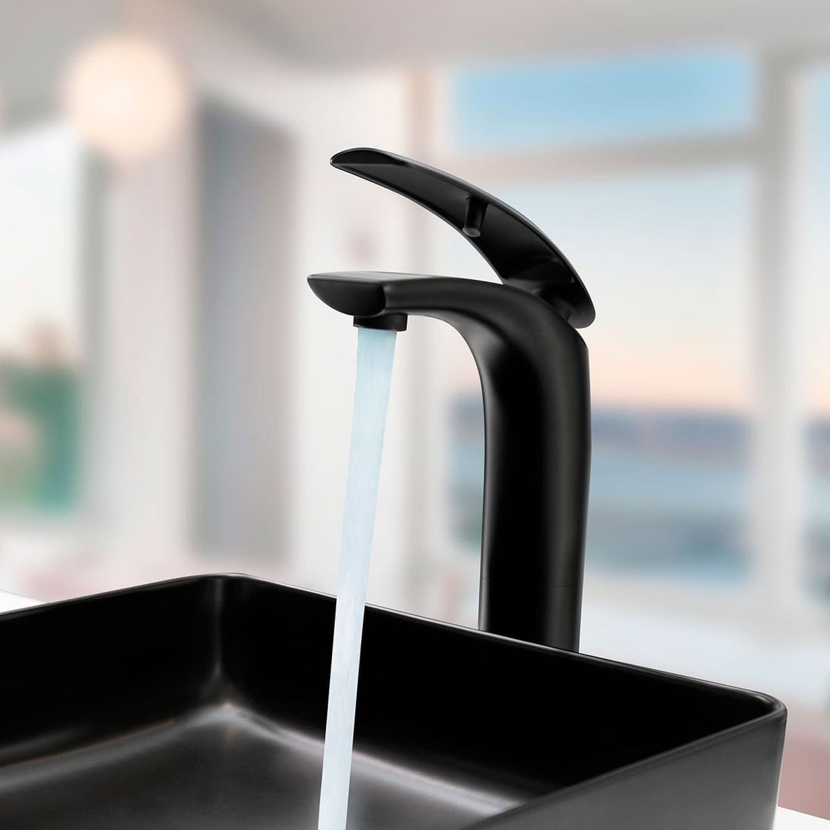 VAINSA - Monocomando Para Lavatorio Alta Martini Black Hecho En Bronce Vainsa