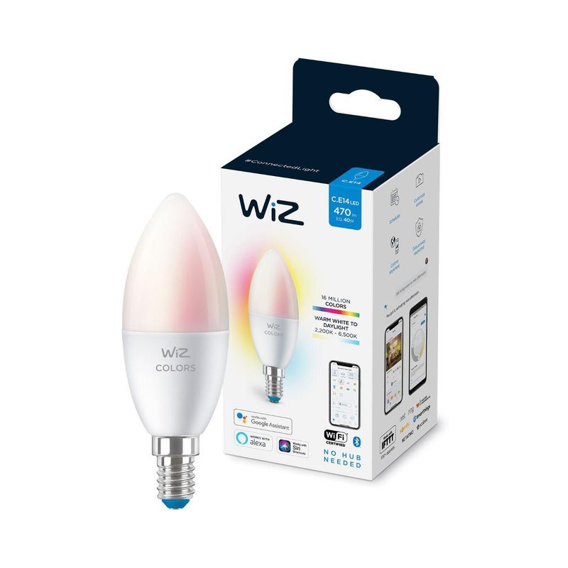 WIZ - Foco LED Vela Inteligente WiZ Color RGB E14 4.9W