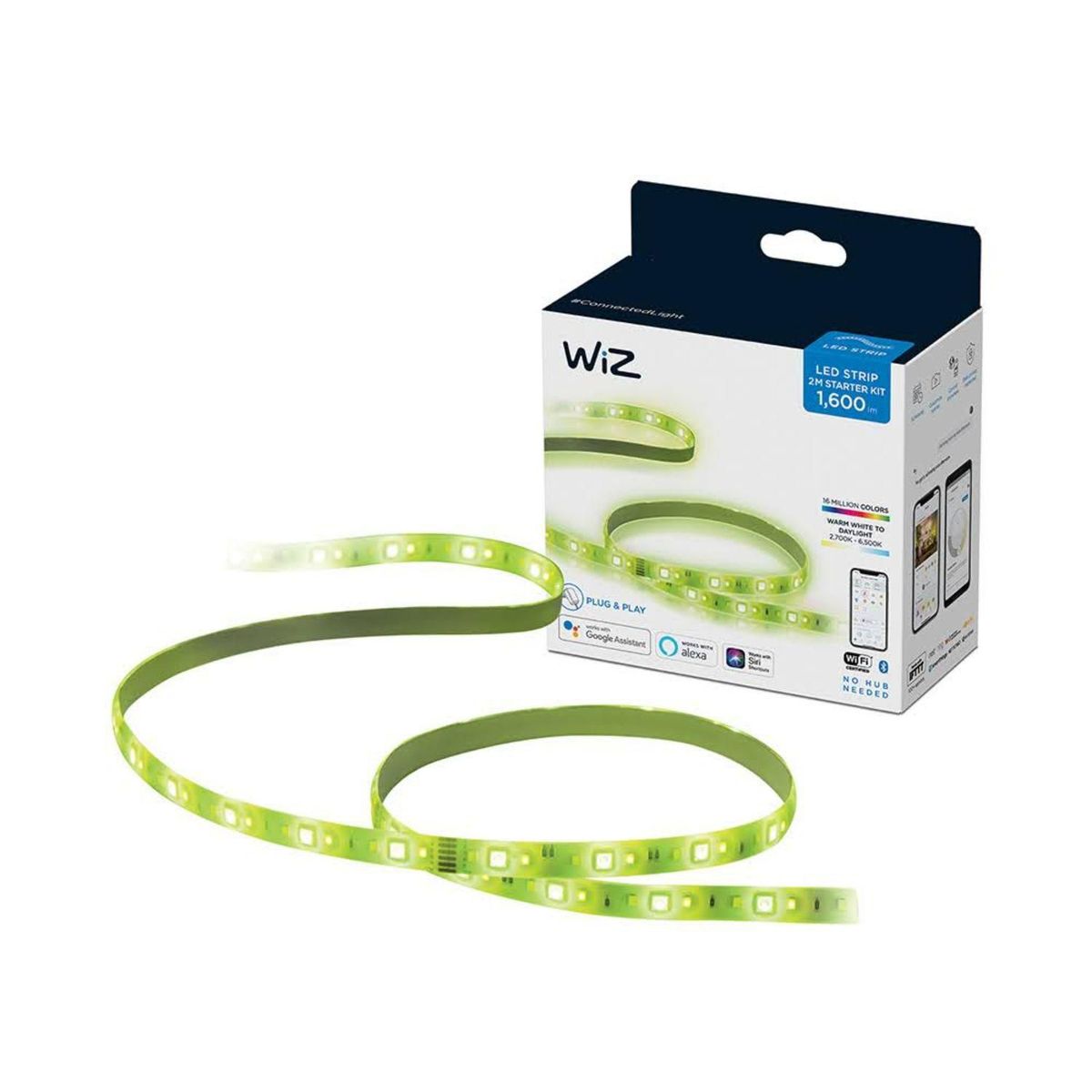 WIZ - Tira LED Inteligente WiZ Color RGB 2 Metros