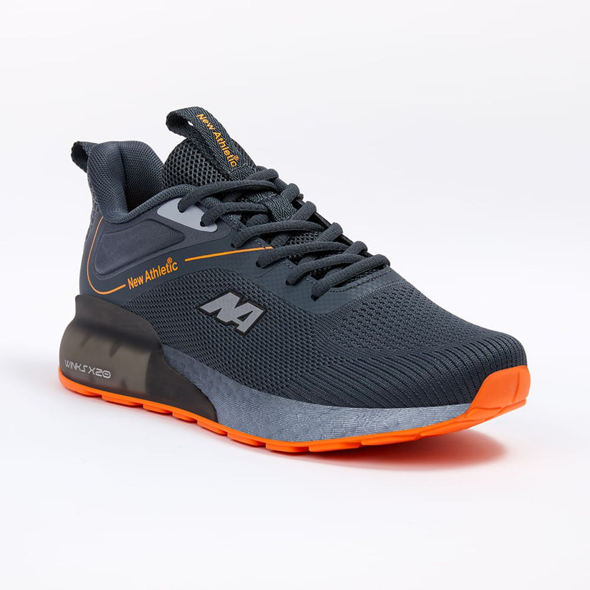 NEW ATHLETIC - ZAPATILLAS LIFESTYLE WINKS X47 GRIS OSCURO CON NARANJA PARA HOMBRE