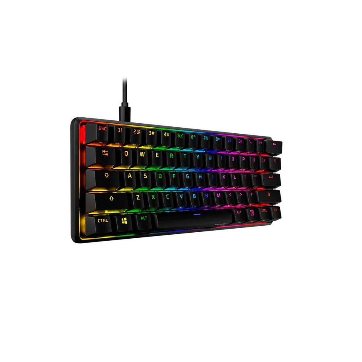 HYPERX - Teclado Gamer mecanico HyperX Alloy Origins 60 HX red US layout