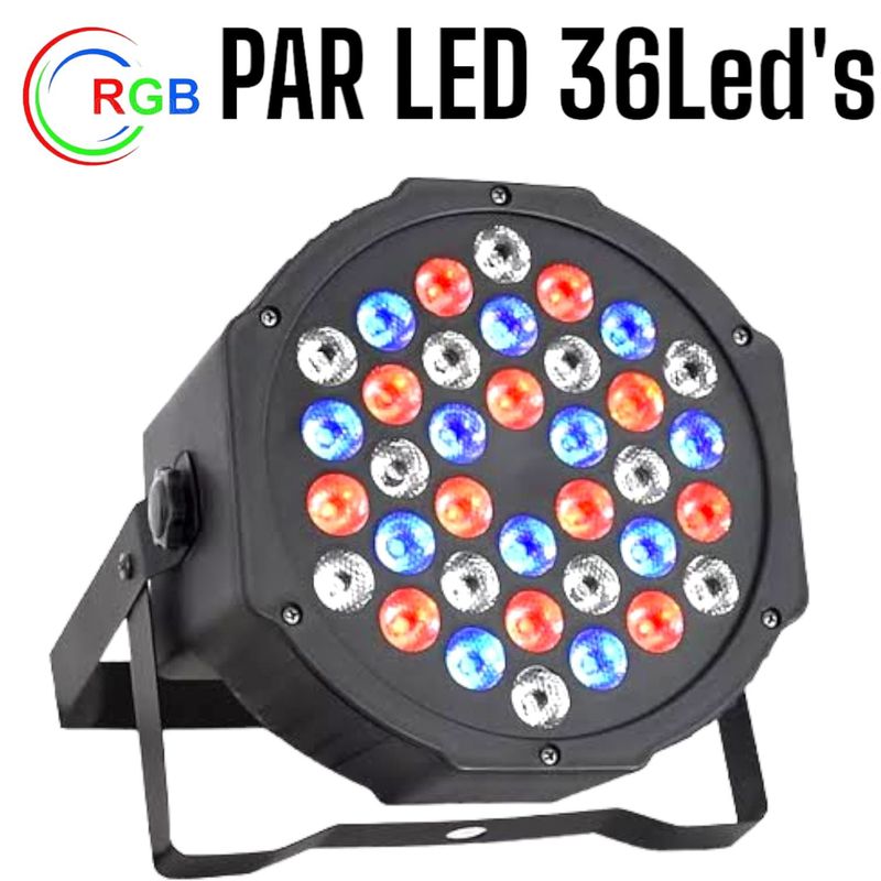 OEM - Par LED 36Leds de 3Watts de RGB AutoSound DMX520 Reflector Luces Color