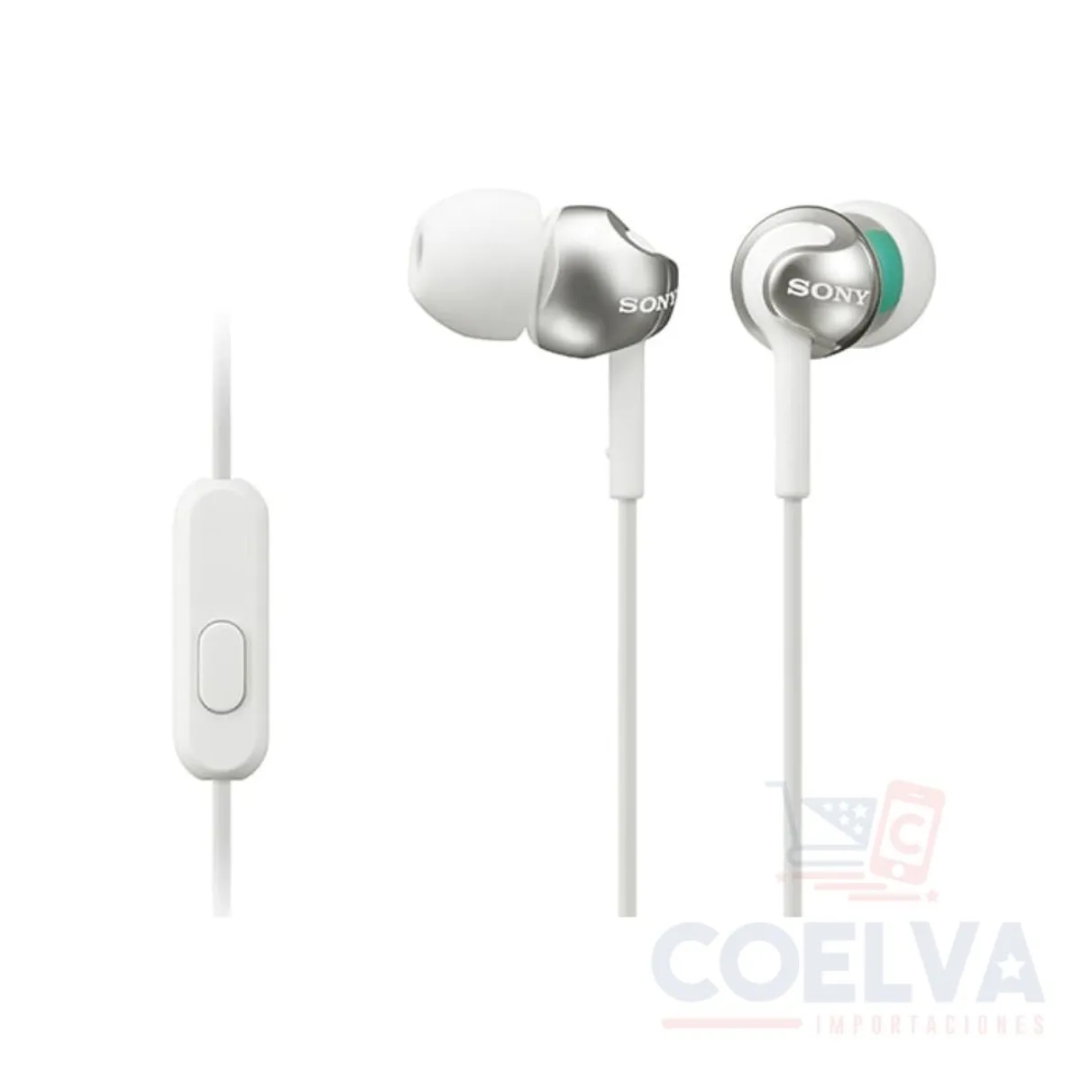 SONY - Sony MDR-EX110AP High-Quality Sound With Microphone - Blanco