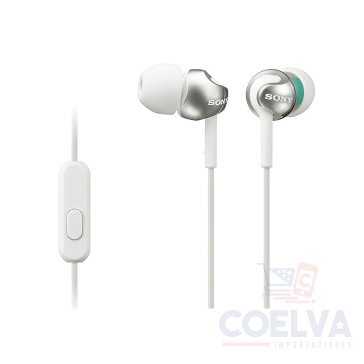 SONY - Sony MDR-EX110AP High-Quality Sound With Microphone - Blanco