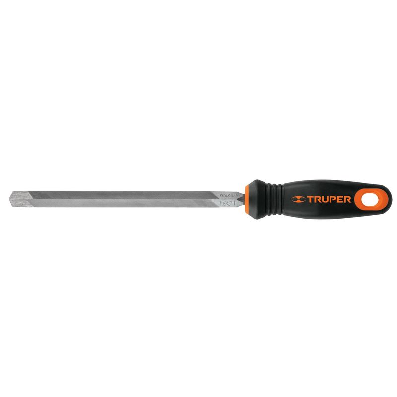 TRUPER - Lima Triangular Bastarda Con Mango 8" 15308 Truper - Negro