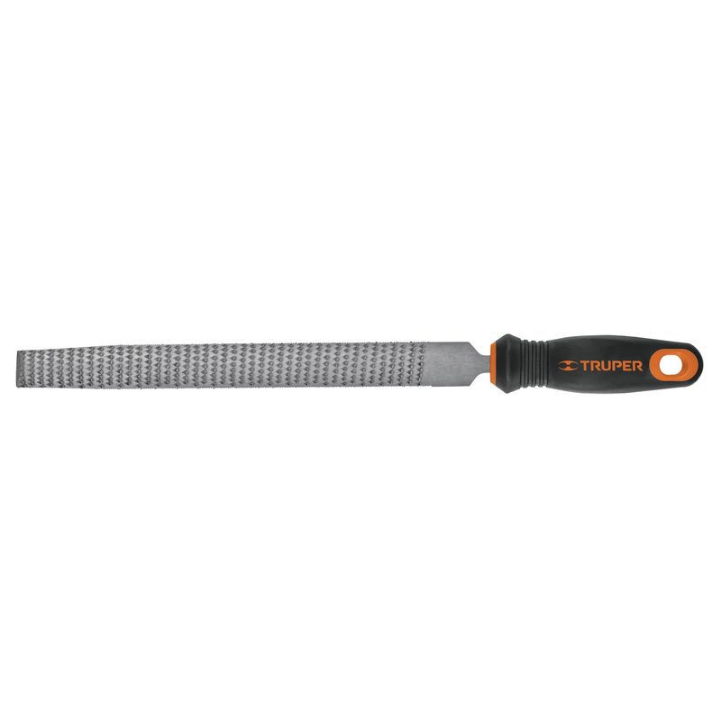 TRUPER - Lima Escofina Media Caña Bastarda Con Mango 8" Truper 15321 - Negro.