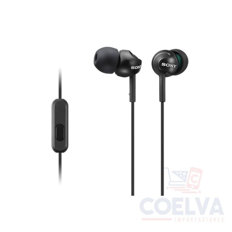 SONY - Sony MDR-EX110AP High-Quality Sound With Microphone - Negro