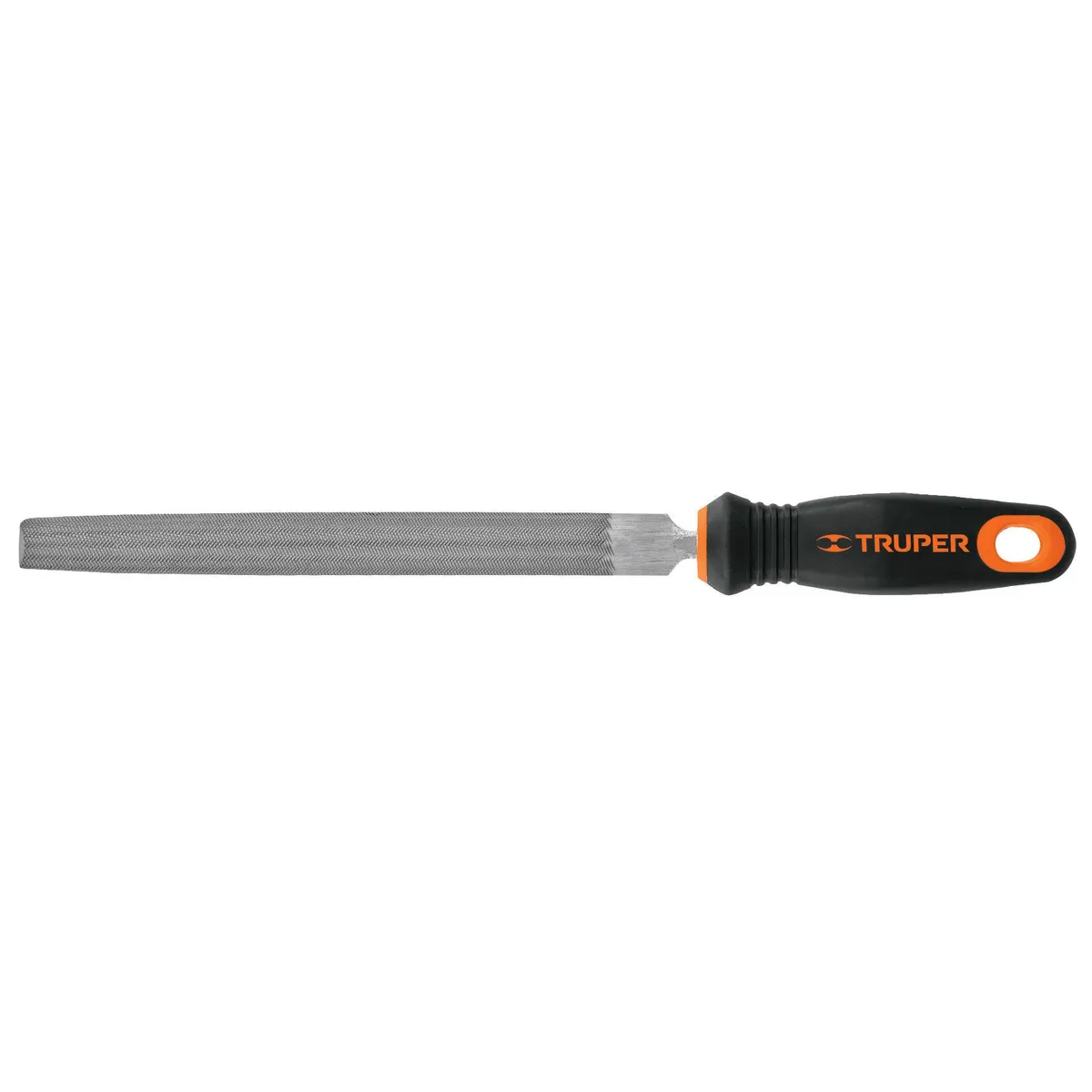 TRUPER - Lima Media Caña Bastarda Con Mango 8" 15318 Truper - Negro