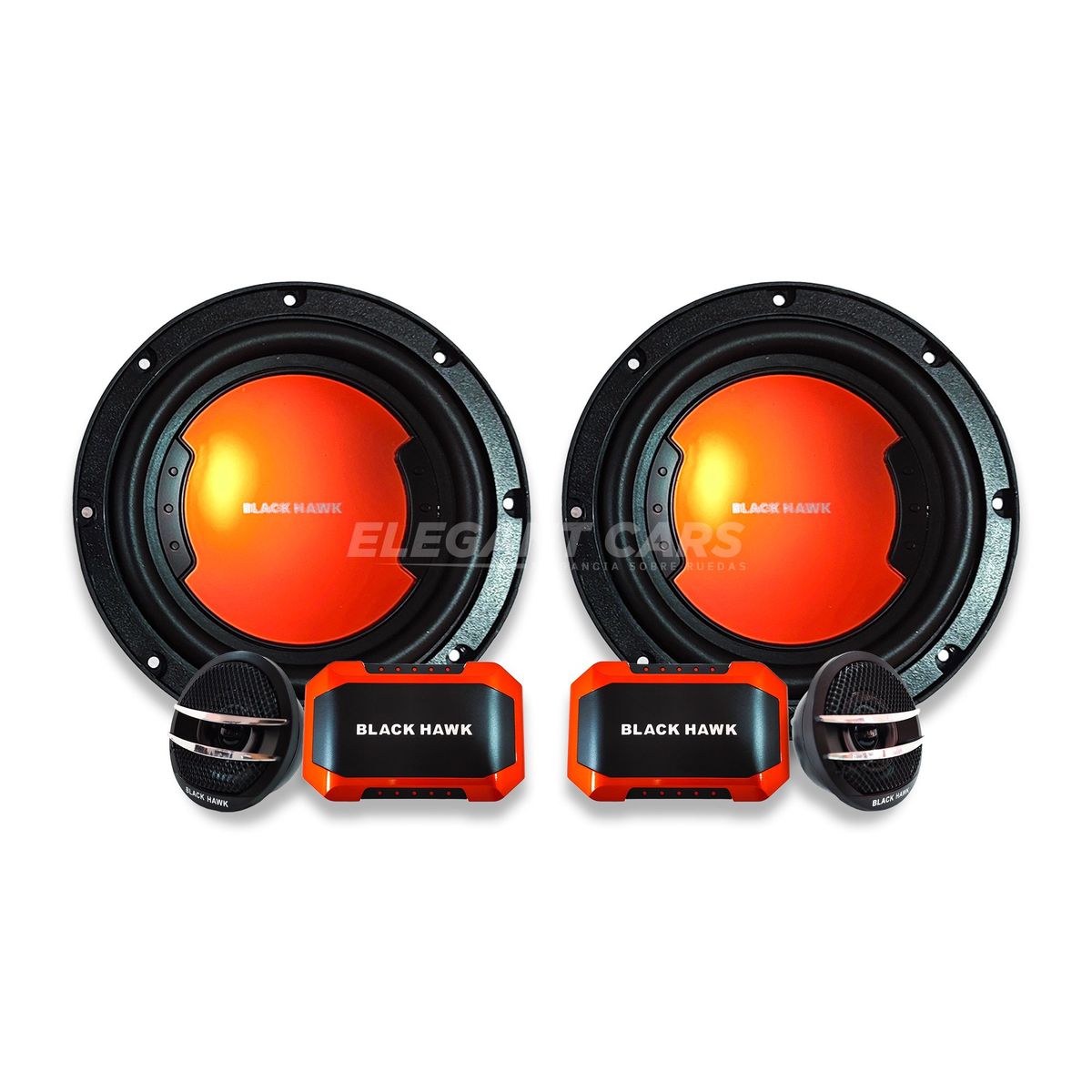 BLACK HAWK - Componente Black Hawk 360 Watts Bh-604bn Alta Fidelidad