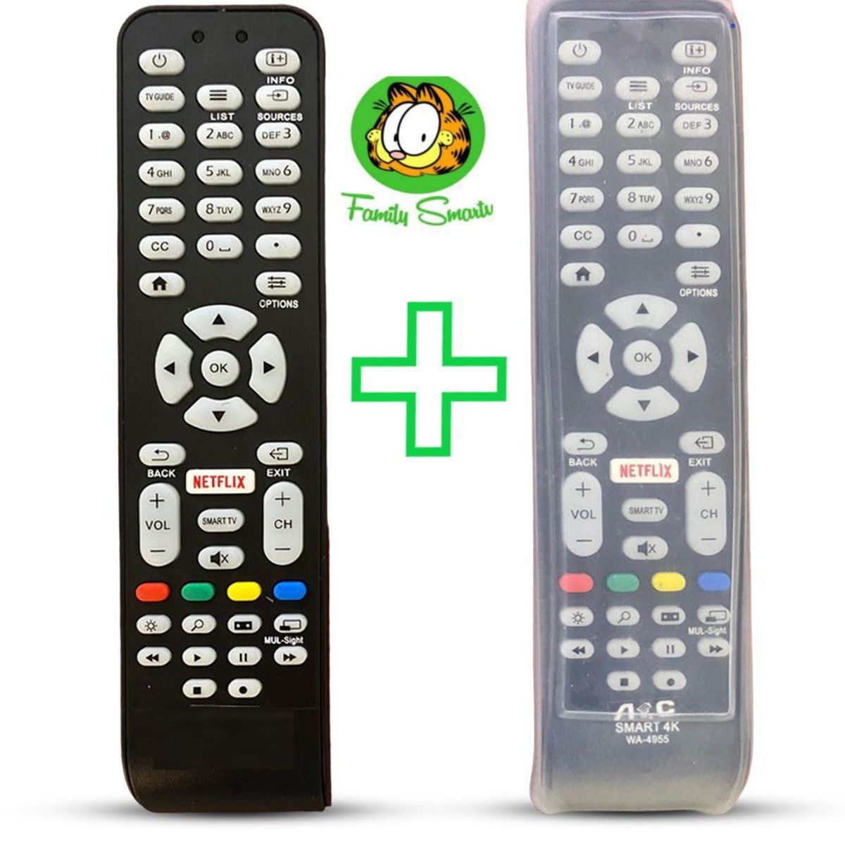 GENERICO - Control Remoto Genérico Aoc Para Smart Tv  Funda Silicona Suave