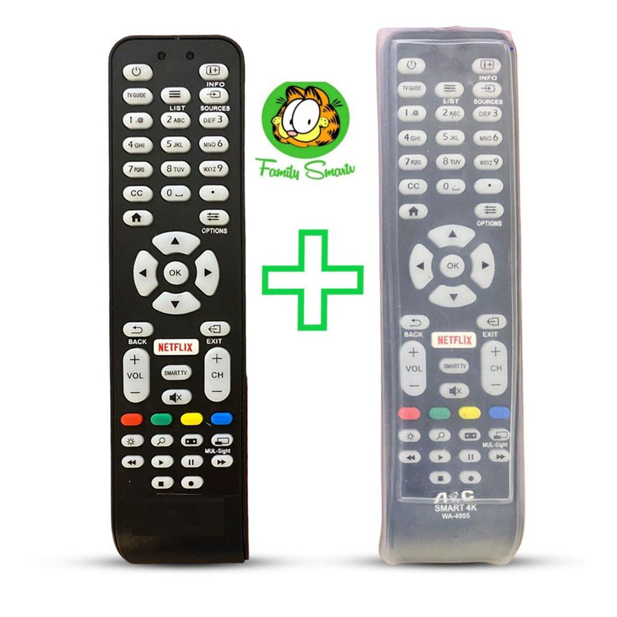 GENERICO - Control Remoto Genérico Aoc Para Smart Tv  Funda Silicona Suave