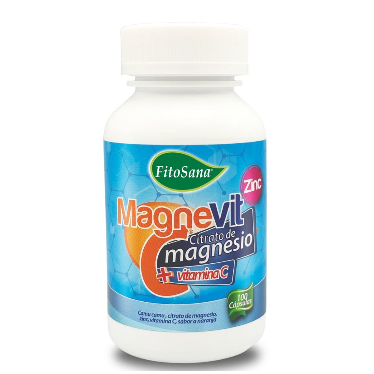 FITOSANA - MAGNEVIT C FITOSANA CITRATO DE MAGNESIO+VITAMINA C+ZINC - FRASCO 100U
