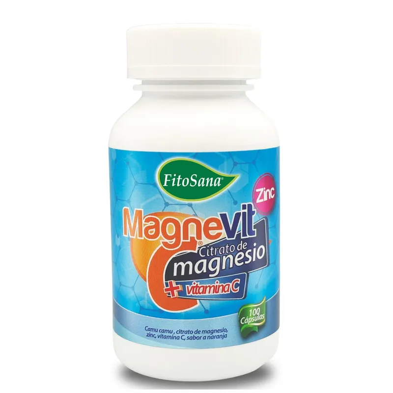 FITOSANA - MAGNEVIT C FITOSANA CITRATO DE MAGNESIO+VITAMINA C+ZINC - FRASCO 100U