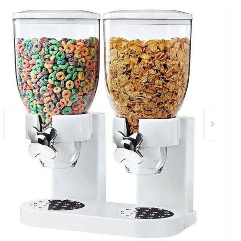 GENERICO - Dispensador de menestras arroz cereales giratorio 10kg