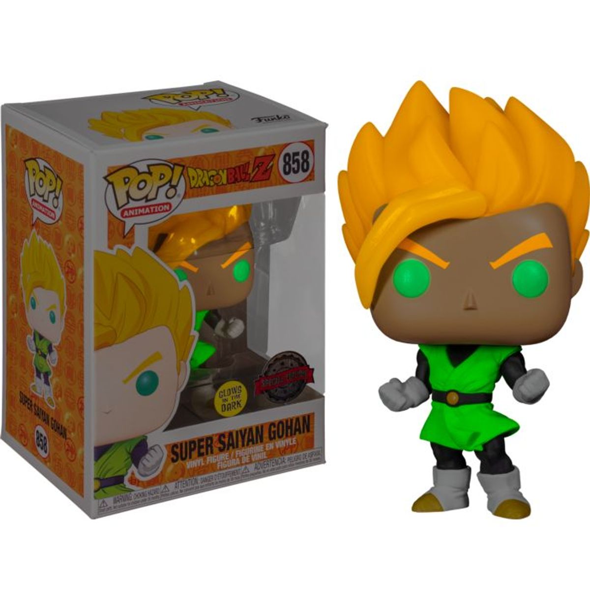 FUNKO - Funko Pop Dragon Ball Z - Super Saiyan Gohan Glow Brilla SE