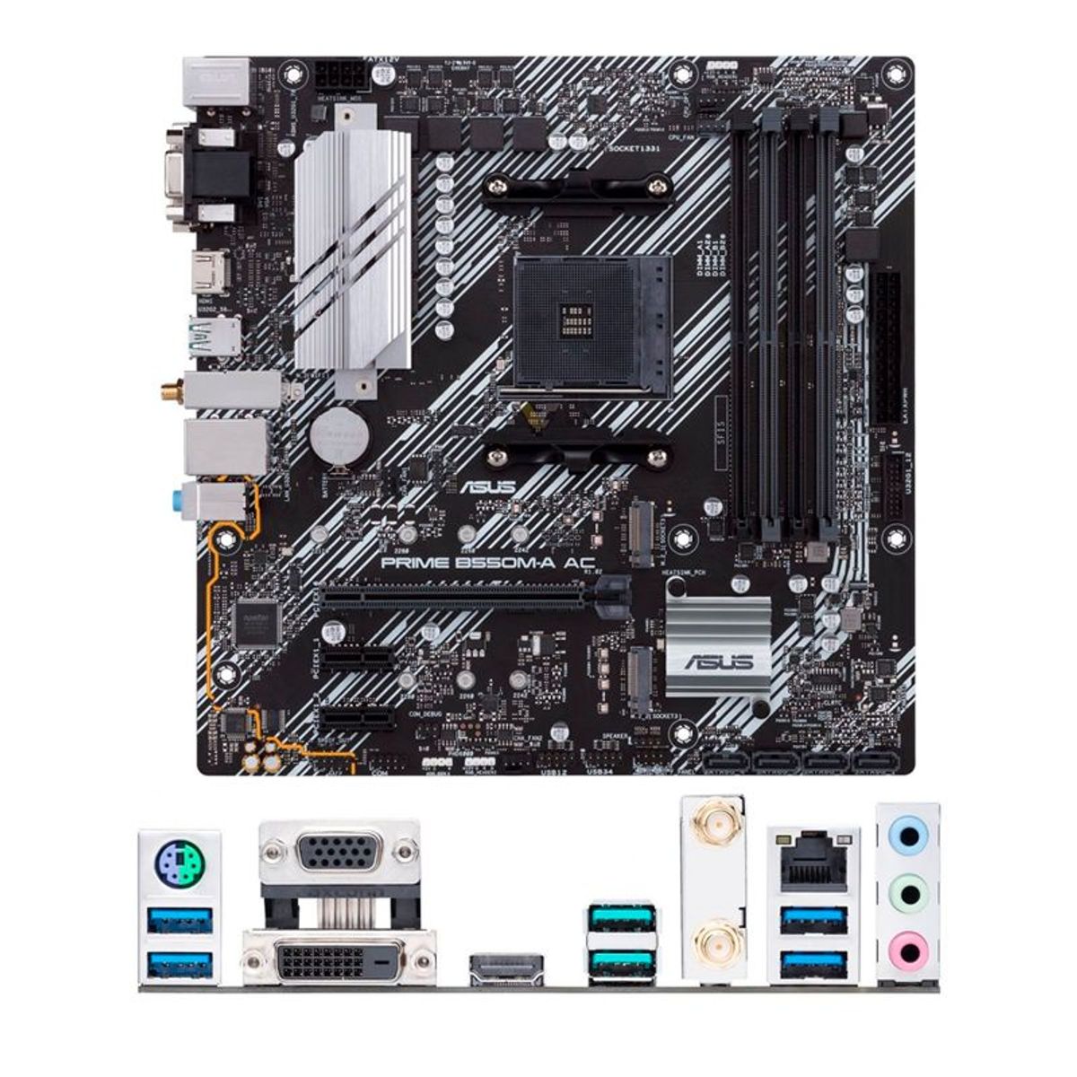 ASUS - Motherboard Asus PRIME B550M-A AC Chipset AMD B550 AM4