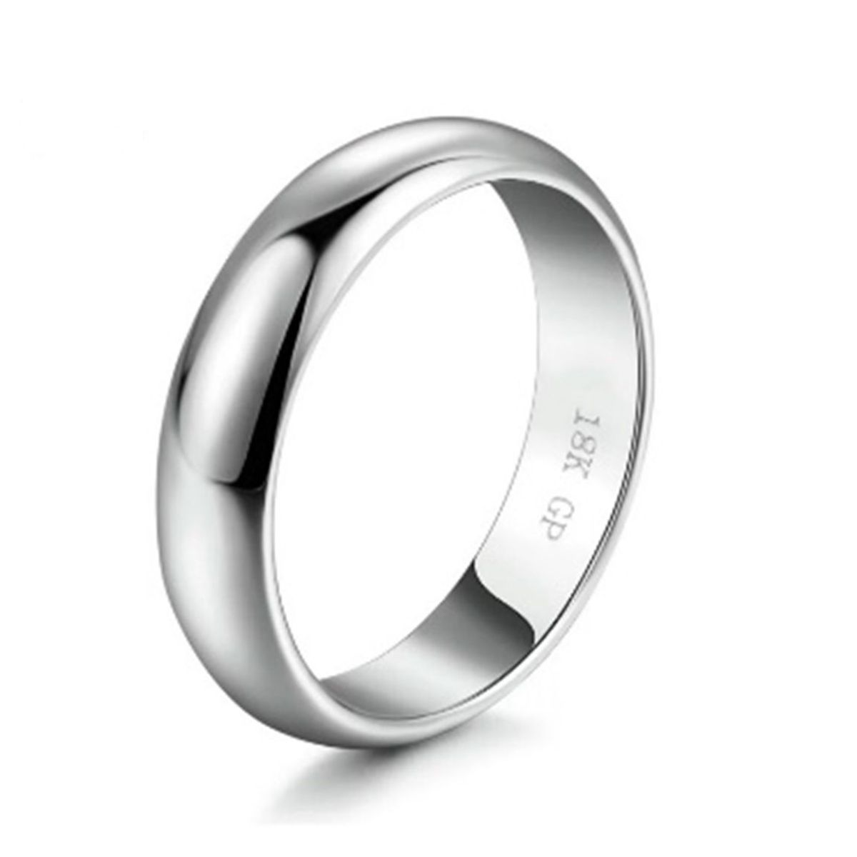 GENERICO - Anillo de Compromiso Eternal Love Bañado en Oro Blanco18K Aro Genieka