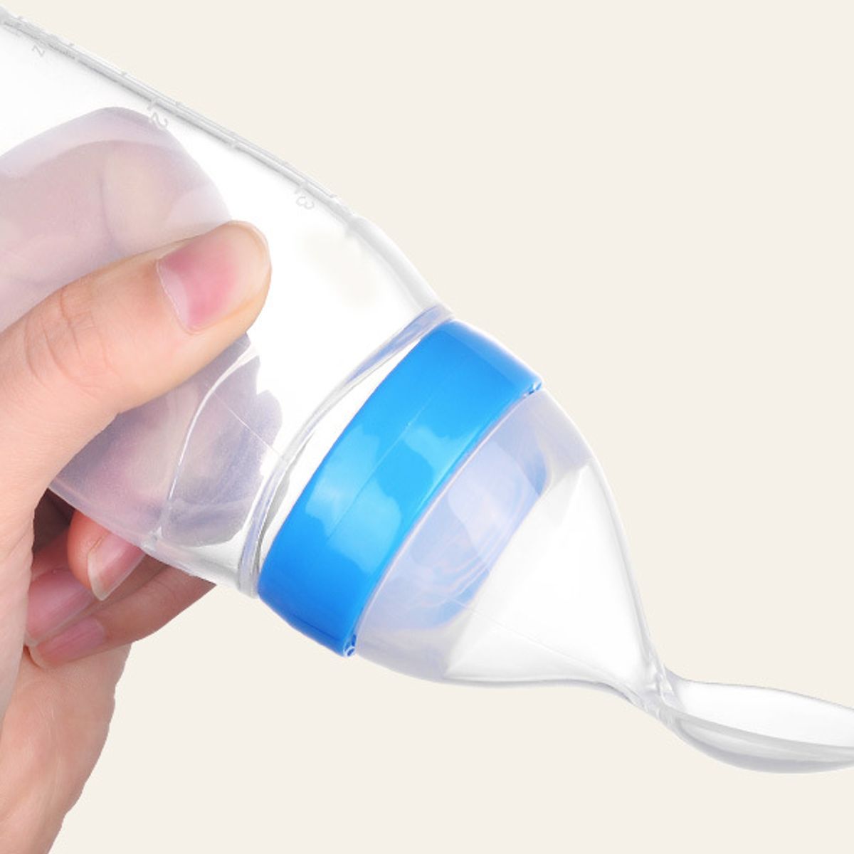 GENERICO - Biberon cuchara rosado papilla 90 ml producto para bebe