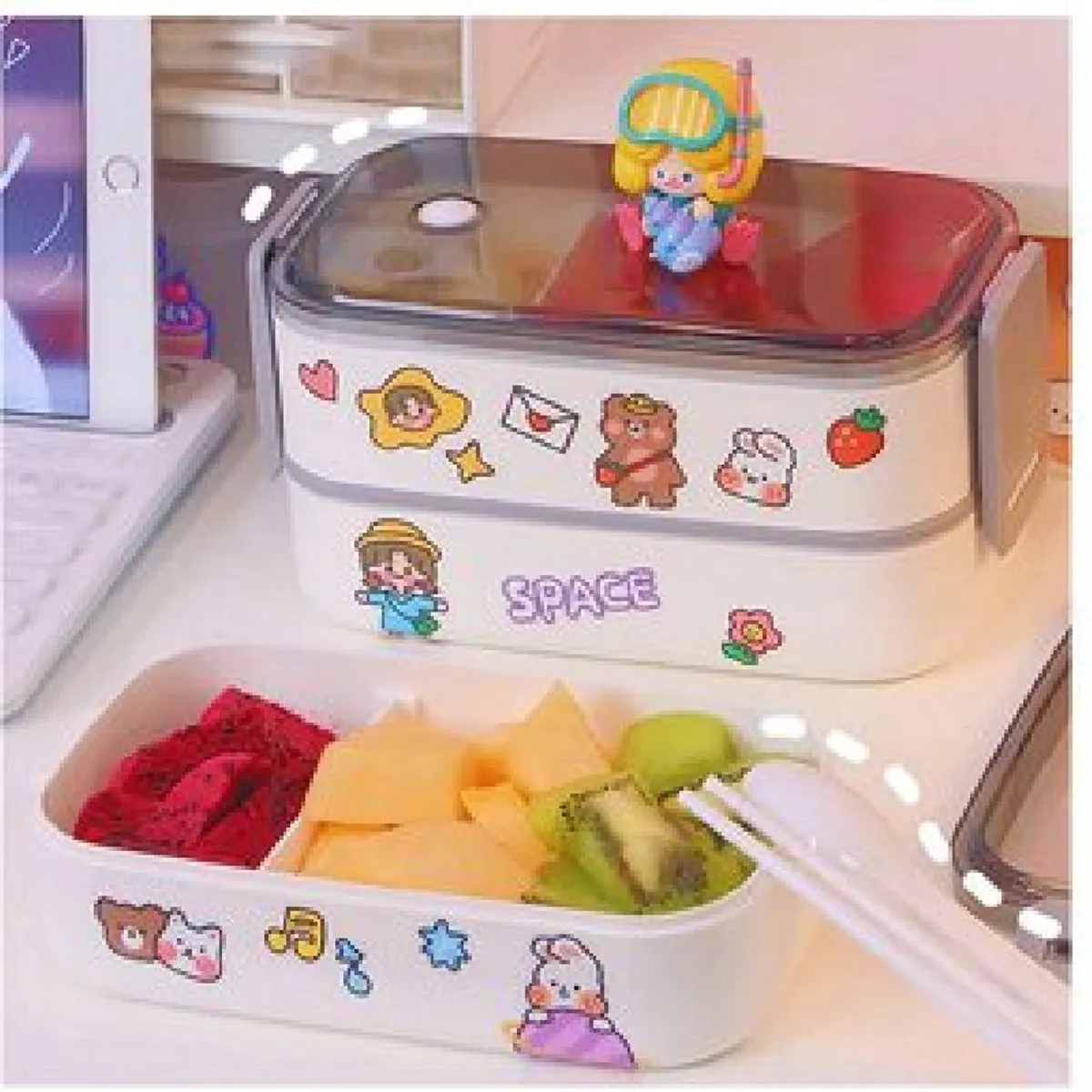 OEM - TAPER KAWAII PREMIUM CON COMPARTICIONES - Taper 2 en 1 premium