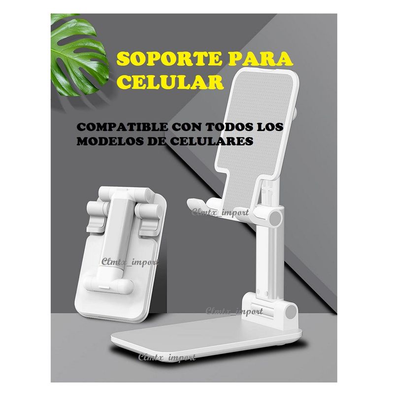 OEM - SOPORTE CELULAR ESCRITORIO REGULABLE PLEGABLE REGALA x NAVIDAD