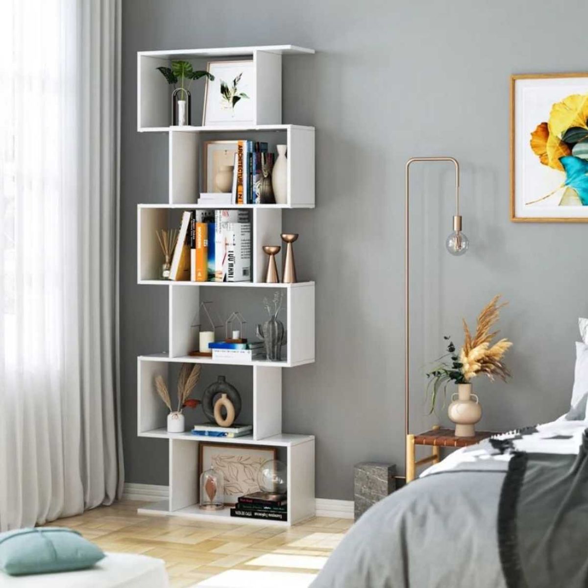 VENTITAS HOME - Librero Multifuncional Slovakia 191cm Ventitas Home Blanco