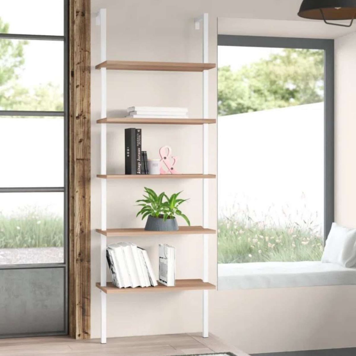 VENTITAS HOME - Librero Estante Industrial San Rosko Ventitas Home Blanco y Duna