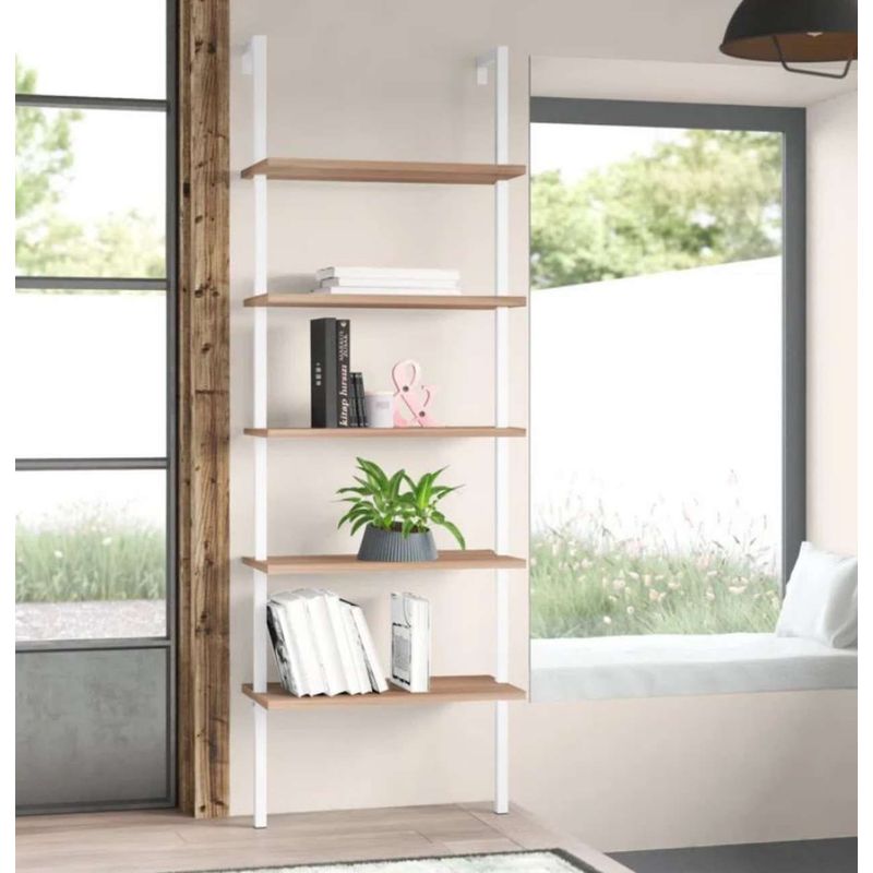 VENTITAS HOME - Librero Estante Industrial San Rosko Ventitas Home Blanco y Duna