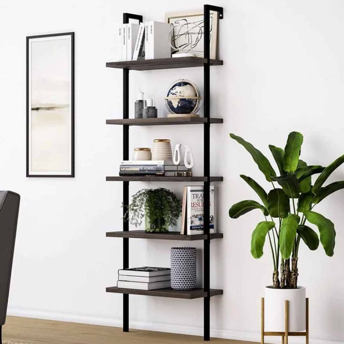 VENTITAS HOME - Librero Estante Industrial San Rosko Ventitas Home Negro