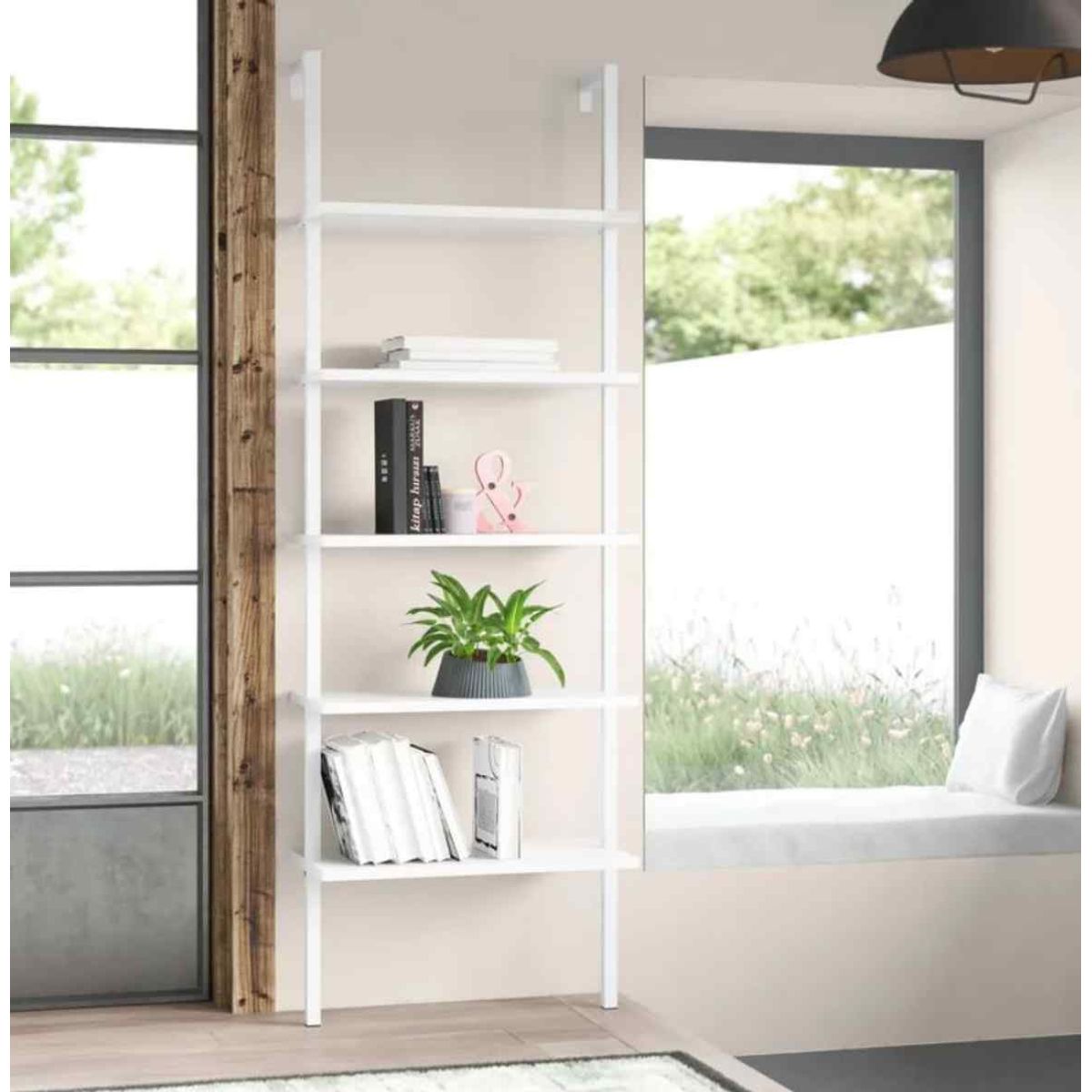 VENTITAS HOME - Librero Estante Industrial San Rosko Ventitas Home Blanco