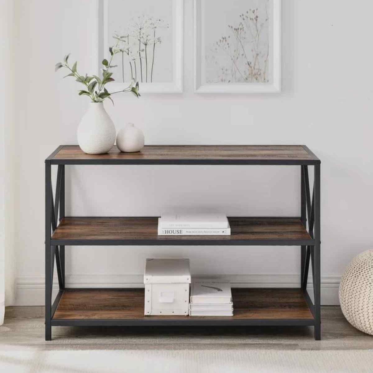 VENTITAS HOME - Estante Industrial Faxina Ventitas Home Gales y Negro