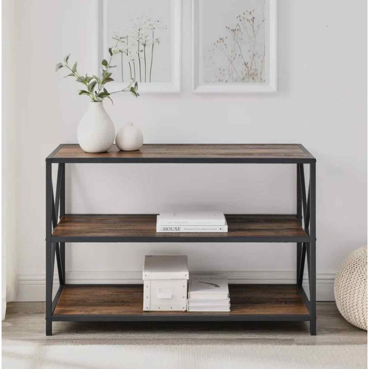 VENTITAS HOME - Estante Industrial Faxina Ventitas Home Gales y Negro