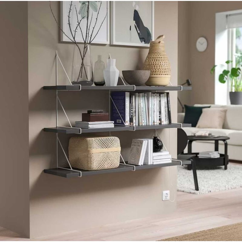 VENTITAS HOME - Set 3 Estantes Repiseros Francia Ventitas Home Plomo