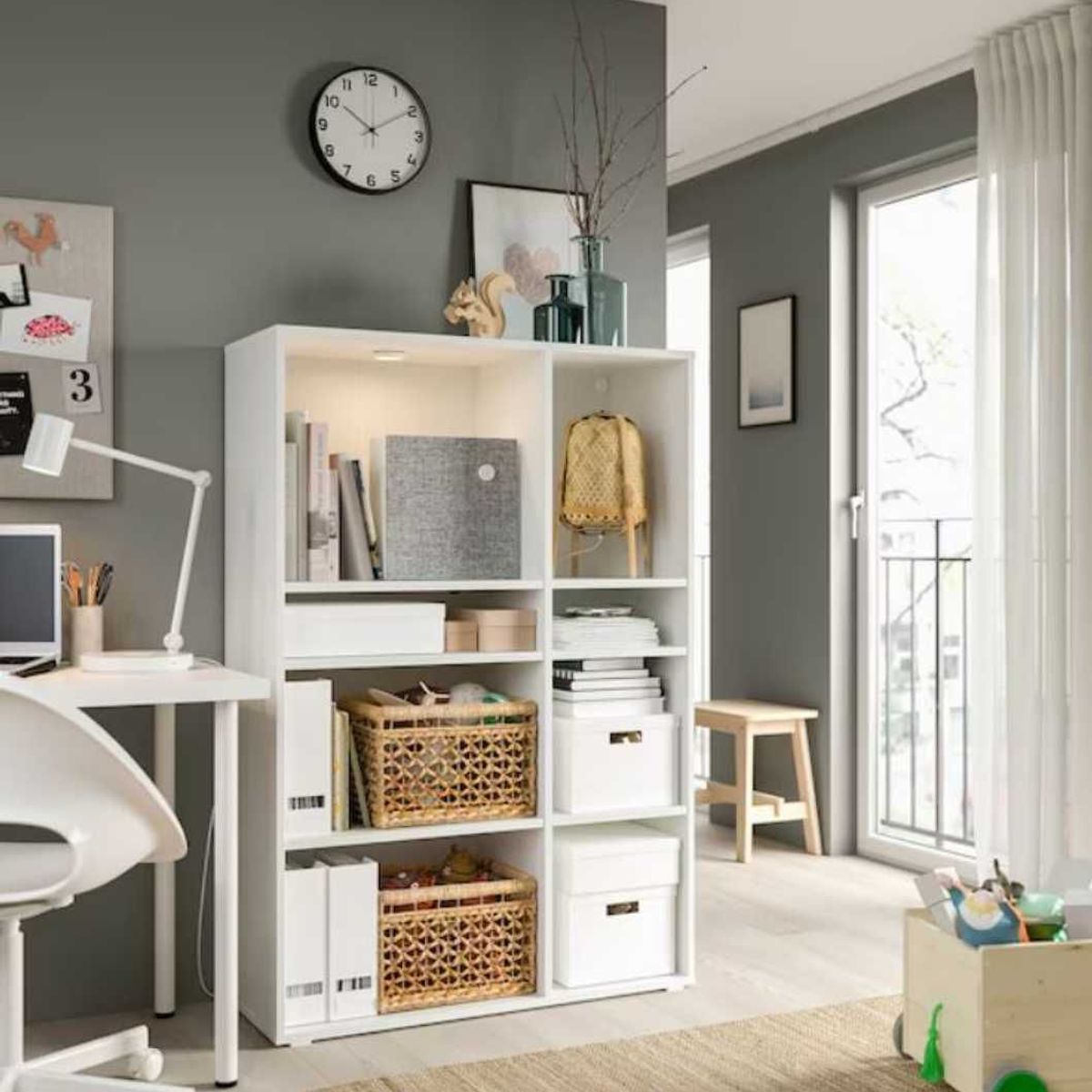 VENTITAS HOME - Librero Fiorella Ventitas Home Blanco