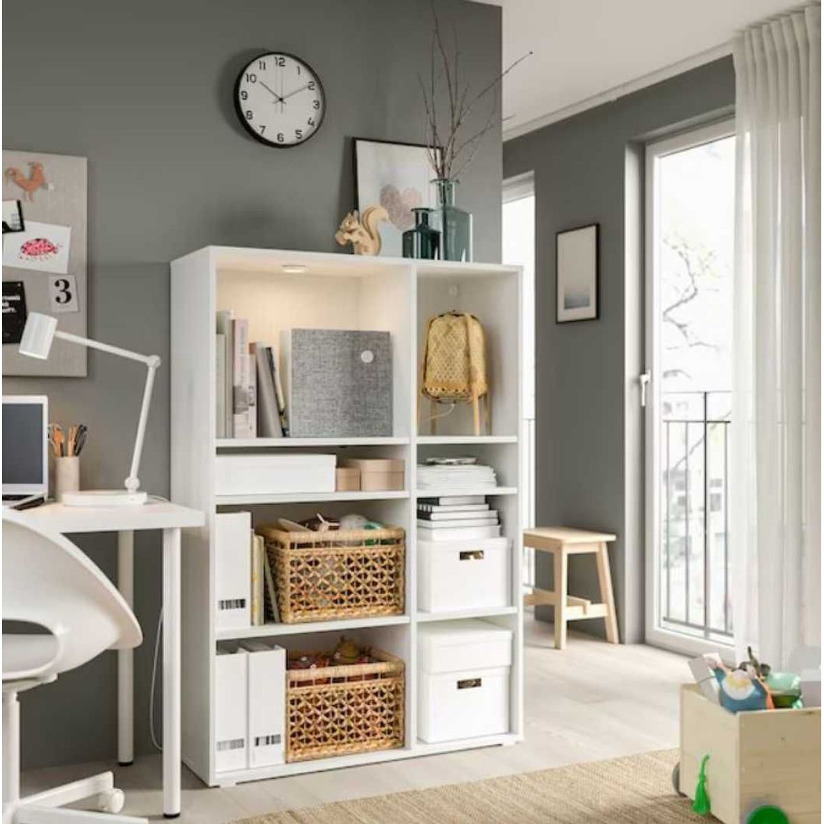 VENTITAS HOME - Librero Fiorella Ventitas Home Blanco