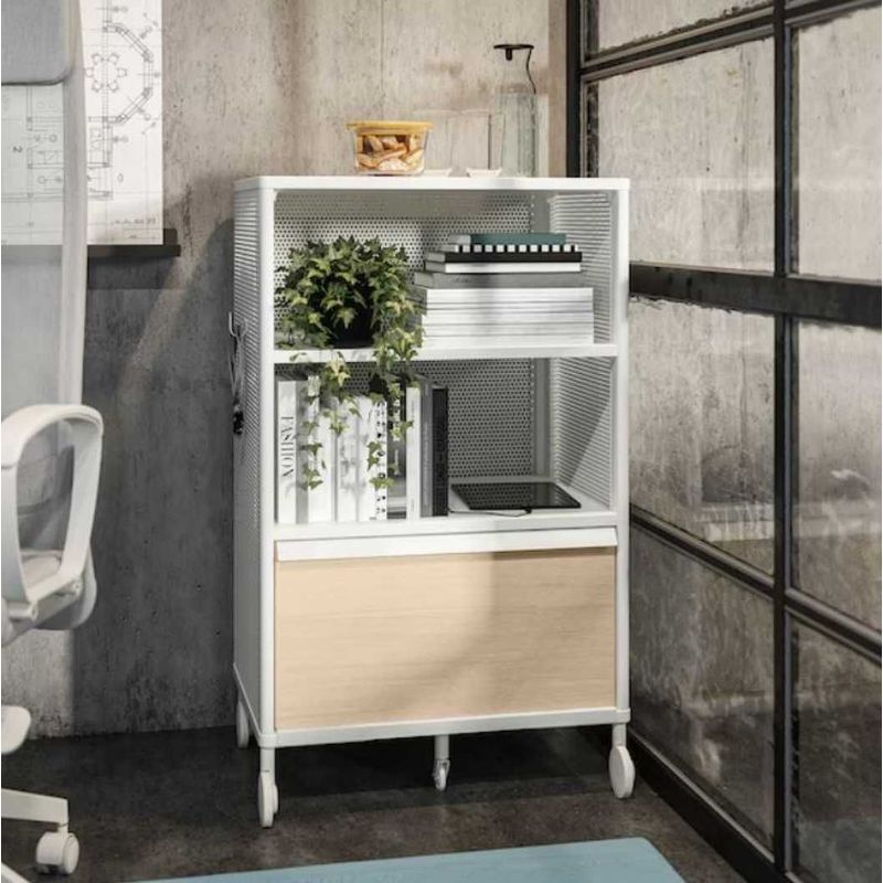 VENTITAS HOME - Estante Industrial San Tadeo Ventitas Home Manzano y Blanco