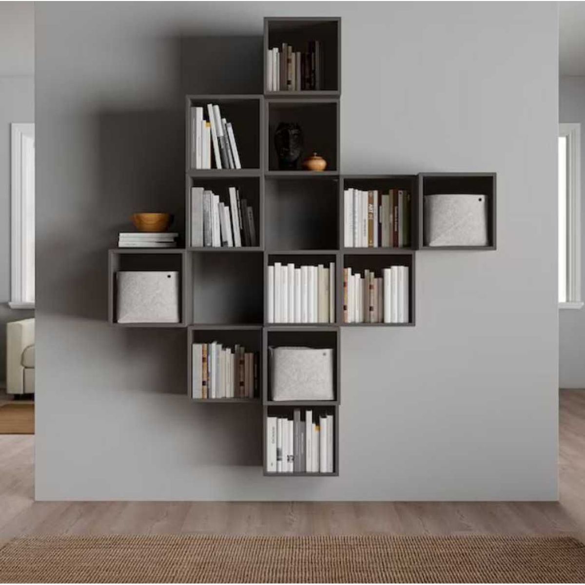 VENTITAS HOME - Set de 12 Cubos Ventitas Home Plomo